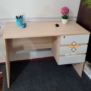 escritorio de melamina con cajones